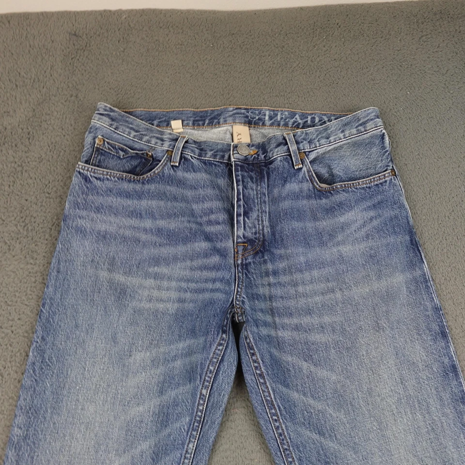 Burberry Brit Steadman Jeans Mens 35R 35x34 Blue Slim Fit Denim Straight Leg - Image 2 of 4