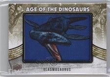 2015 Upper Deck Dinosaurs Age of the Extinct (Air/Sea) Elasmosaurus Patch l3m