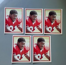 5 ) William Andrews 1984 Topps Football Sticker Cards Lot Sale Atlanta Falcons 