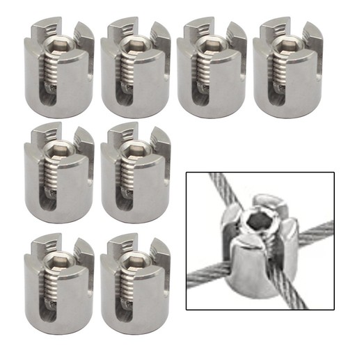 Marine Grade 316 Stainless Steel Wire Rope Clips 8 Pieces for Wire Rope Use - Picture 7 of 9