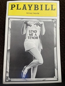 LEND ME A TENOR, ROYALE THEATRE, MARCH 1990, BROADWAY PLAYBILL