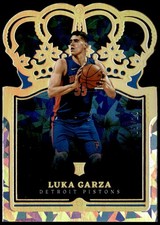 2021-22 Panini Crown Royale #27 Luka Garza Crystal Gold #/10 Rookie E6