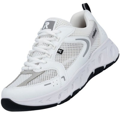 Rieker Damen Sneaker Halbschuh Weiß Extra Weit M6501-80 Komfort Memory Foam