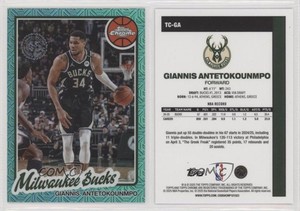 2025 Topps 1980-81 Chrome Silver Pack Aqua Refractor /199 Giannis Antetokounmpo