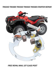 Starter Motor Recon Brush Set For Honda Fourtrax TRX 300 250 350 400 500