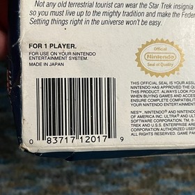 Star Trek 25th Anniversary Nintendo NES Box ONLY *Some Creasing