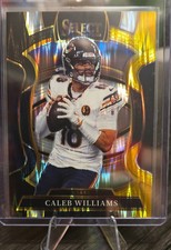 2025 Panini Select - Concourse Caleb Williams #73 Black & Gold Shock Prizm