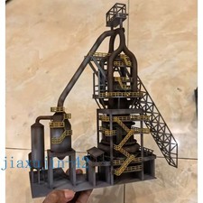N Scale 1/160 Train Model Scene Steel Plant M...