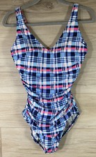 Miraclesuit x Talbots Blockbuster Madras Plai...