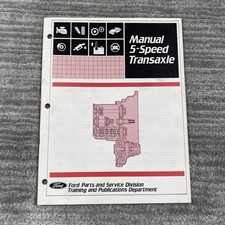 Vintage 1982 Ford Manual 5-speed Transaxle Training Pamphlet White Red Cover Vintage 1982 Ford Manual 5-speed Transaxle Training Pamphlet White Red Cover