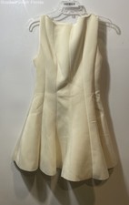 Fashion Nova Womens Beige Sleeveless Back Zip A-Line Dress Size M With Tags