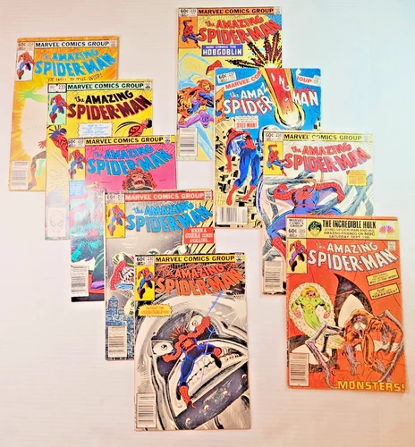 Amazing Spider-Man 230 231 232 233 234 235 236 237 & 239-  9 raw comic lot