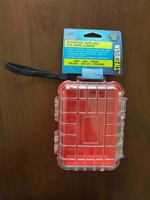 Lewis N Clark Waterproof Hard Case IPX7 Dry Box Travel Electronics Red NWT
