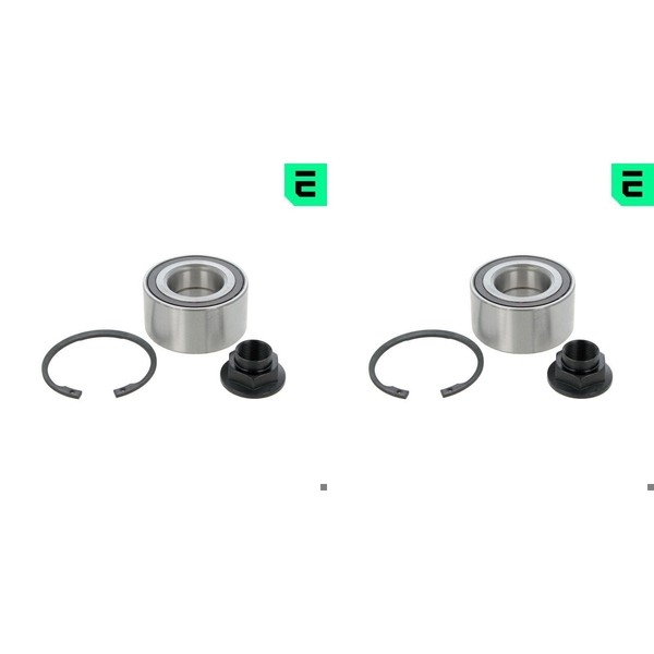 2X Optimal RADLAGER-SATZ Vorne Passend FüR Hyundai Accent Solaris KIA RIO Stonic-image