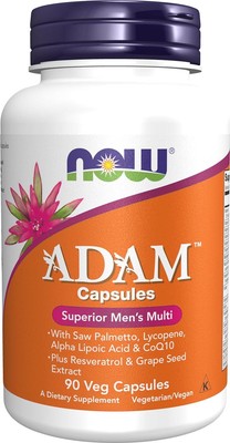 NOW Foods Supplements, ADAM Men's Multivitamin with Saw Palmetto, Lycopene, Acid