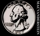 1957 Washington Quarter- Silver- Choice Gem Proof- No Reserve #L7106