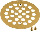 Moen 101664BG 4-1/4" Shower Drain Cover W/ Exposed Screws - Brushed Gold