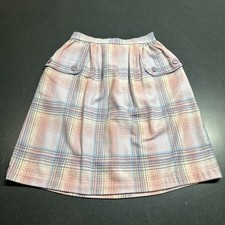 Vintage Plaid Skirt Made In USA Size 14 Pink ...