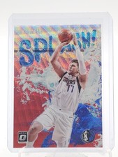 LUKA DONCIC 2021-22 DONRUSS OPTIC SPLASH! RED WAVE PRIZM #4 MAVERICKS Q0537