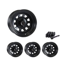 5x108 Set Of 4 16 Rims Black Steel Wheel Fits 2011-18 2011-18 Volvo S60 Oe9q R