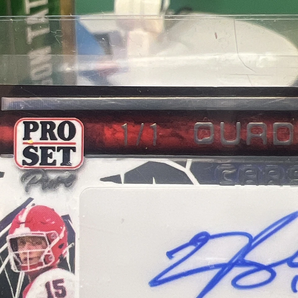 2023 Leaf Pro Set holo platinum - Beck Cook Milroe Jefferson RC Auto (1/1) 🔥 - Image 3 of 4