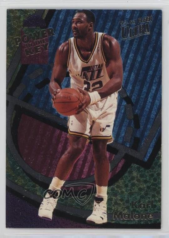 1993-94 Fleer Ultra Power in the Key Karl Malone #3 HOF 04dh