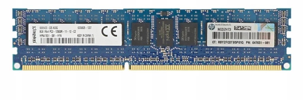 PC3-12800 (DDR3-1600) 8 GB ECC Enterprise Network Server Memory