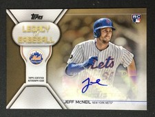 2019 Topps #LBA-JM Jeff McNeil Legacy of Baseball Autograph /50 NY Mets