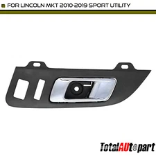 Chrome+ Canyon Black Interior Door Handle for Lincoln MKT 2010-2019 Front Driver