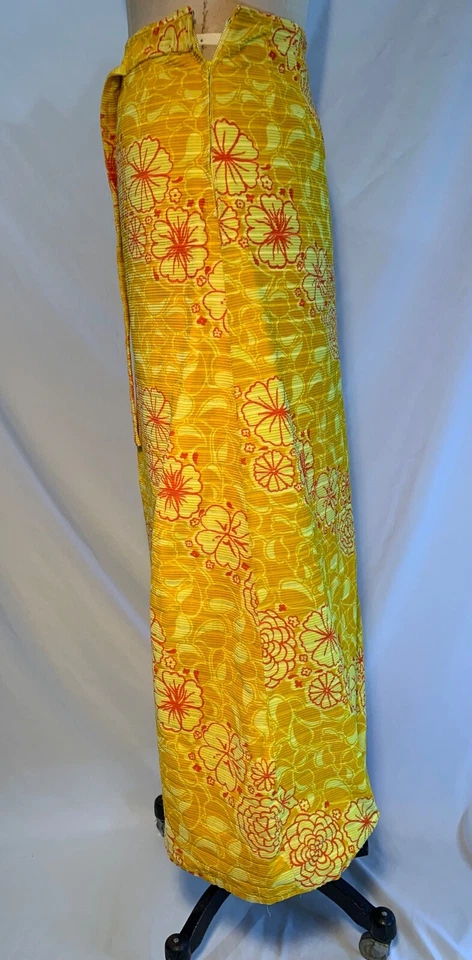 Винтажная женская юбка 70-х LILLY PULITZER вельветовый цветочный принт - размер S - Изображение 4 из 4