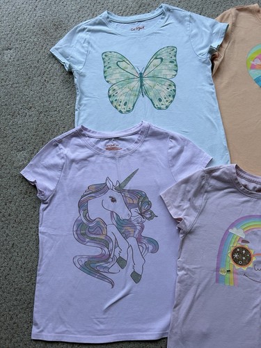 Girls Size 8 Lot (19 Pcs) Leggings T-shirts Undershirts Cat &Jack, Hanes School - Picture 7 of 10