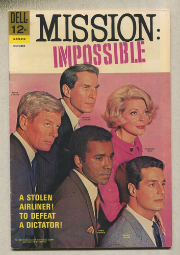 Mission: Impossible: #4 FN Martin Landau, Barbara Bain 1966 Dell Comics D7