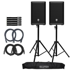Electro-Voice ZLX-8P-G2-US 8" Powered Speakers 2-Pack with Stands