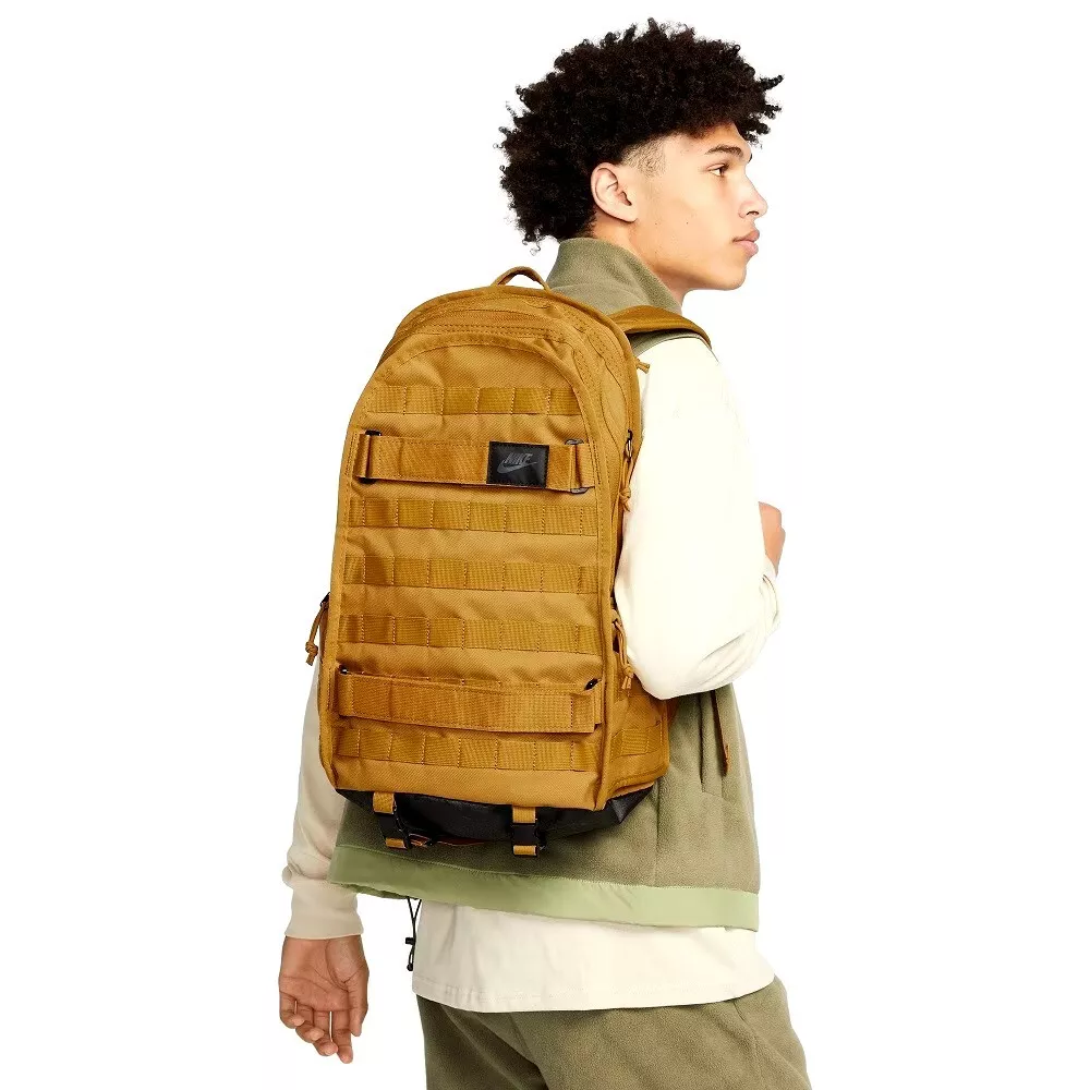 Nike+SB+RPM+Backpack+Unisex+Athletic+Travel+School+Bag+Golden+Moss