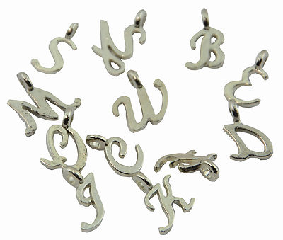 20 Alphabet Buchstabe Charms Schmuck Handwerk Zum Selbermachen Perlenherstellung Armband Halskette Charms