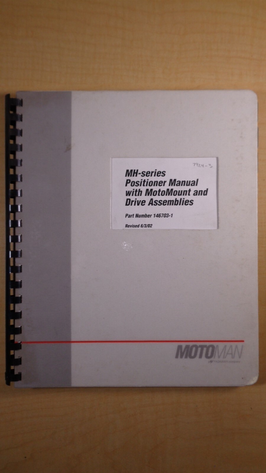 Motoman MH-Series Positioner Manual with MotoMount Drive Assemblies Manual 8C B1