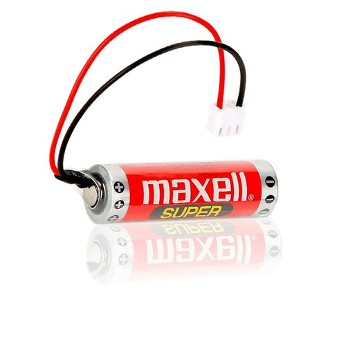ER6C AA 3.6V 1800mAh PLC Battery for Mitsubishi FX F2-40BL With Plug 2pcs - Picture 2 of 8