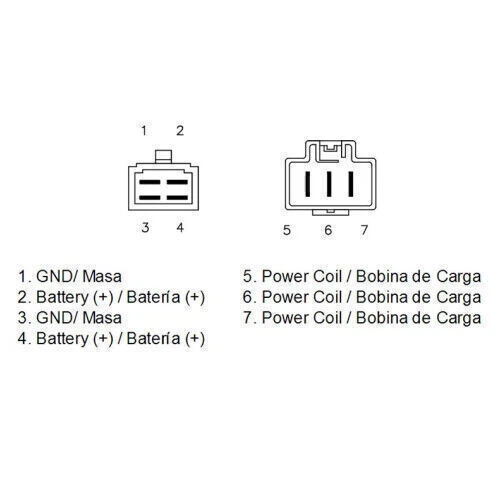 Rectificador para Honda CBR600RR CBR 600 Rr 2003-2006 31600-MEE-003 31600-MEE-872 Foto 3 de 4