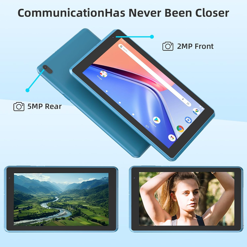 Android 14 Tablet, 7 Inch Tablet, 4GB RAM 32GB ROM/ 1TB Expandable Tablet, 5MP C - Picture 3 of 12