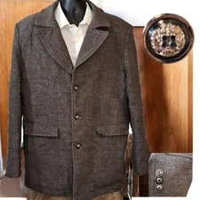 Westwind Coat Mens XL Metal Button Wool lined Blazer Style