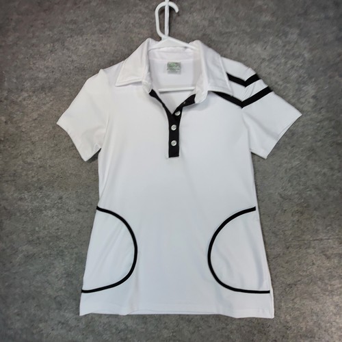 Quagmire Womens Polo Shirt Small White Golf Short Sleeve eBay
