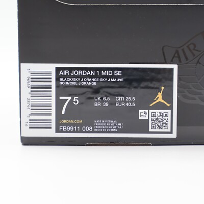 FB9911-008 Nike Air Jordan 1 Mid SE Black Sky J Mauve Sky J FB9911-008 Nike Air Jordan 1 Mid SE Black Sky J Mauve Sky J