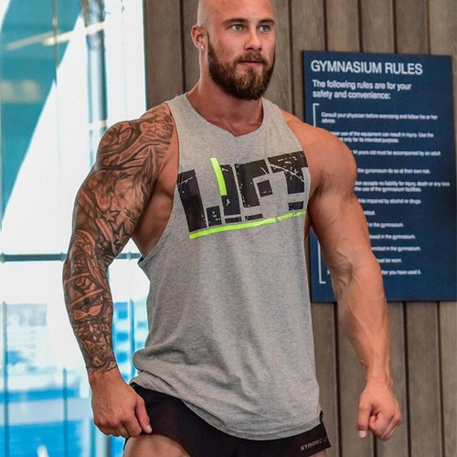 Camiseta sin mangas Fitness Hombres Culturismo 2018 Ropa Fitness Hombres Camisa Crossfit Chalecos - Imagen 3 de 9