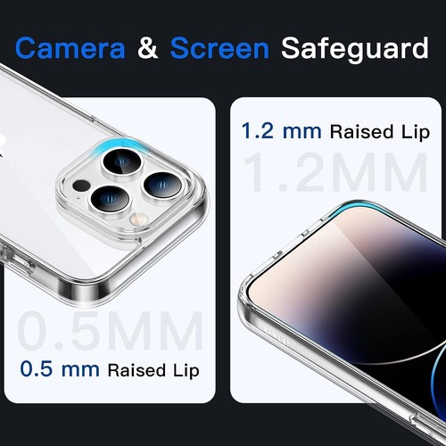 Crystal Clear iPhone 14 Pro Max Case Slim, Lightweight and Durable Clear Acrylic - Picture 5 of 7