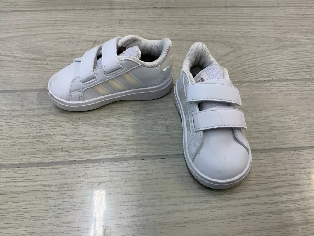 adidas Sportswear - Zapatillas blancas Grand Court 2.0 K Niña