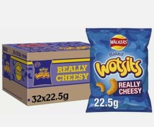 Walkers Cheese Wotsits 32 x 22.5g Packets Full Box