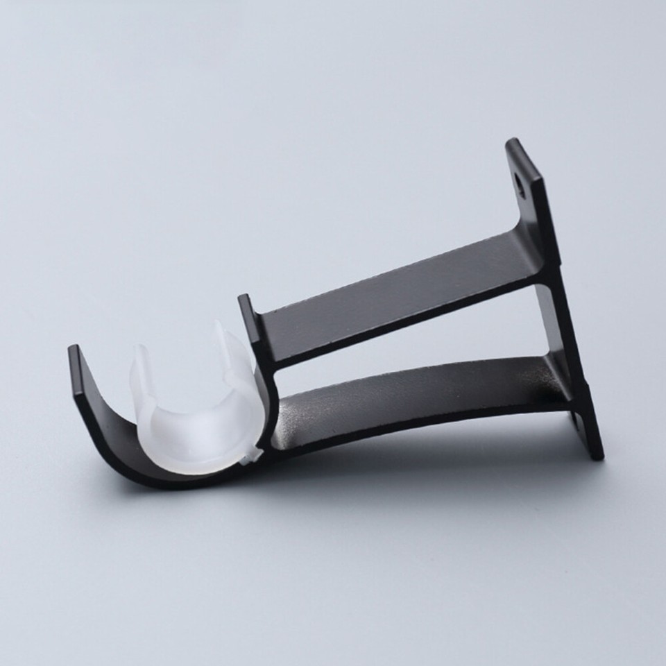 2 Pcs Clothes Hanging Rack Stand Curtain Rod Bracket End Heavyduty