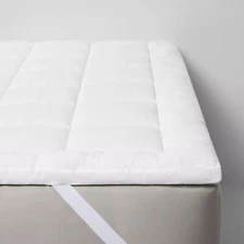 Made by Design Machine Washable Cotton Blend Firm Quilted Mattress Pad - Twin