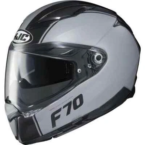 HJC F70 Fibreglass Mago Black Grey Full Face Motorcycle Helmet