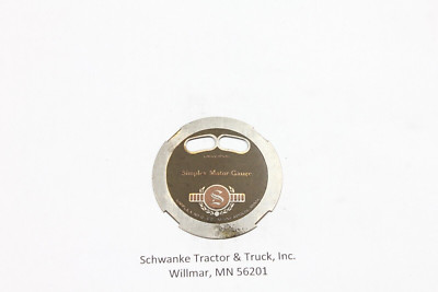 Simplex Radiator Cap Simplex Motor Gauge face for 2-3/8” radiator cap temp. gauge nickel ...
